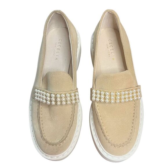 Cecelia New York Rita Platform Loafers in Biege NWOB Size 6 - Picture 5 of 11